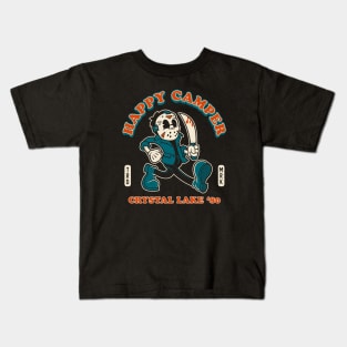 Happy Camper - Vintage Distressed Retro Horror Cartoon Kids T-Shirt